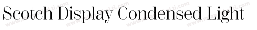 Scotch Display Condensed Light字体转换